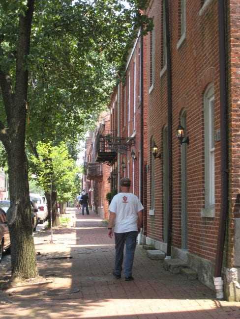 Man walking in neighborhood | Arch City Homes